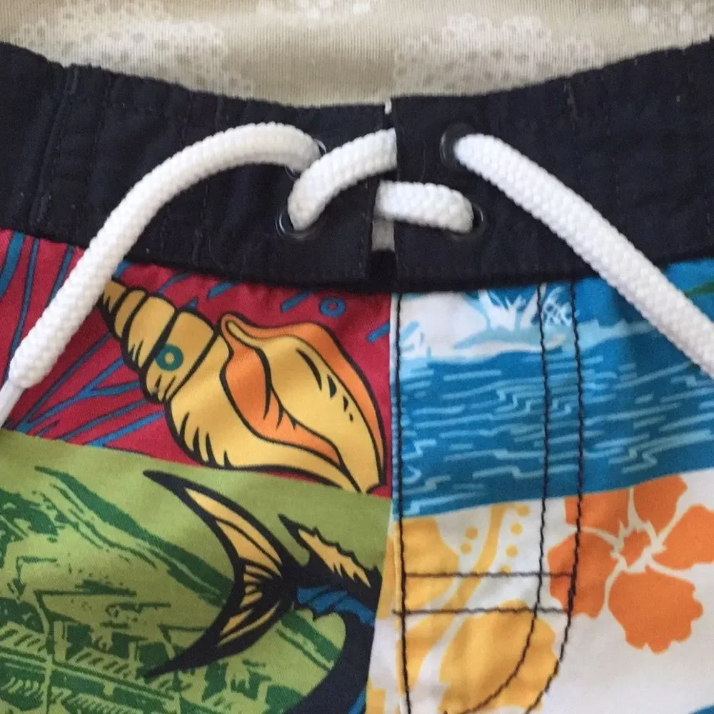 Gymboree Swim Trunks Board Shorts  6-12 Months Tropical